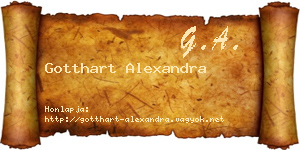 Gotthart Alexandra névjegykártya